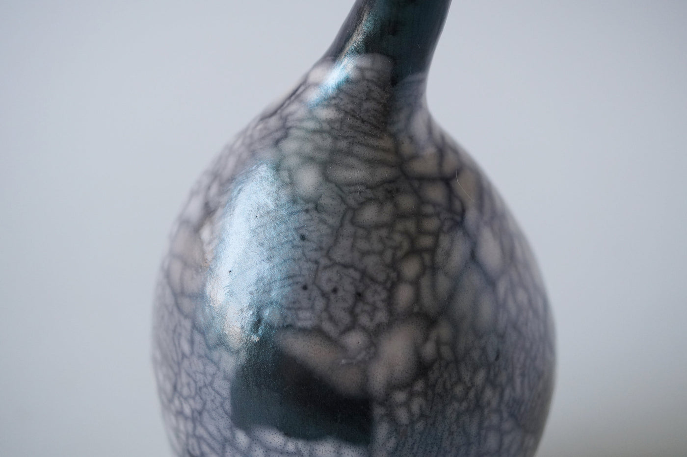 Ceramic Raku Vase, Naked Raku Firing
