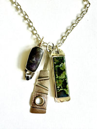 Rainforest Jasper Triple Element Necklace