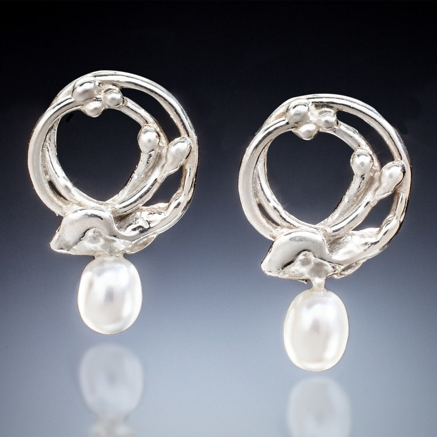 Leaf and Vine Post Earrings | Photo by Ralph Gabriner