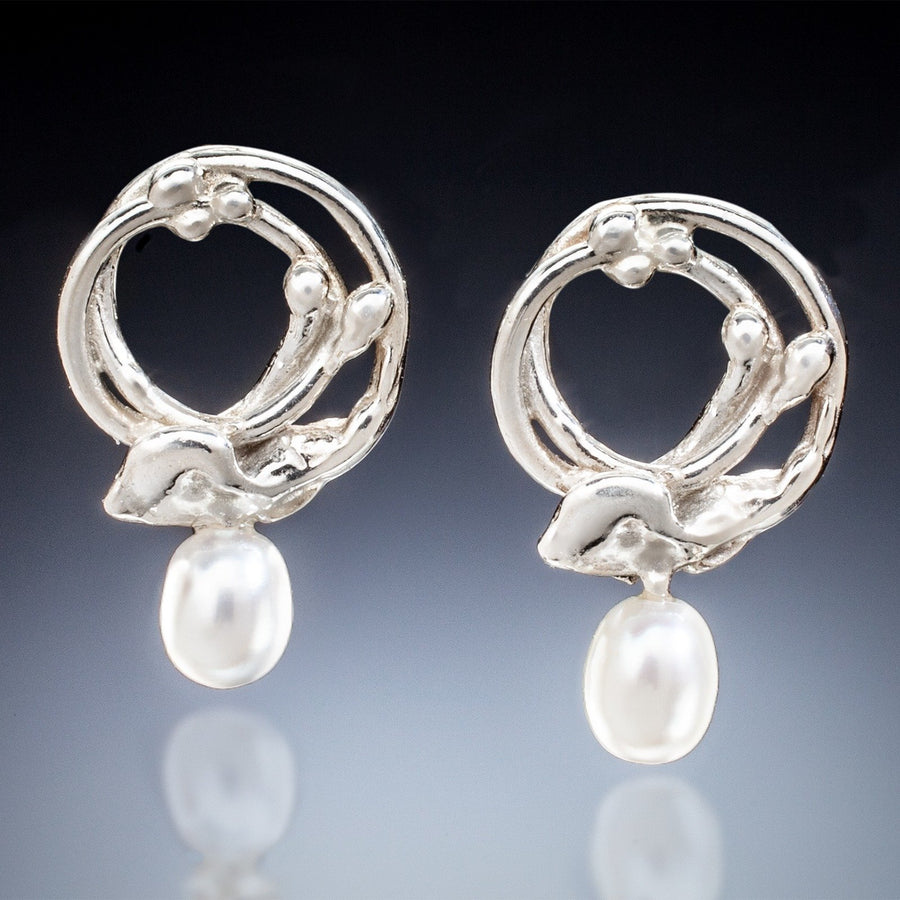 Leaf and Vine Post Earrings | Photo by Ralph Gabriner