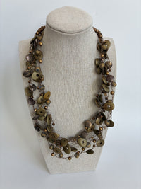 Bronze Greek Ceramic Necklace