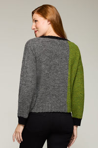 Brushed Two-Tone Pullover