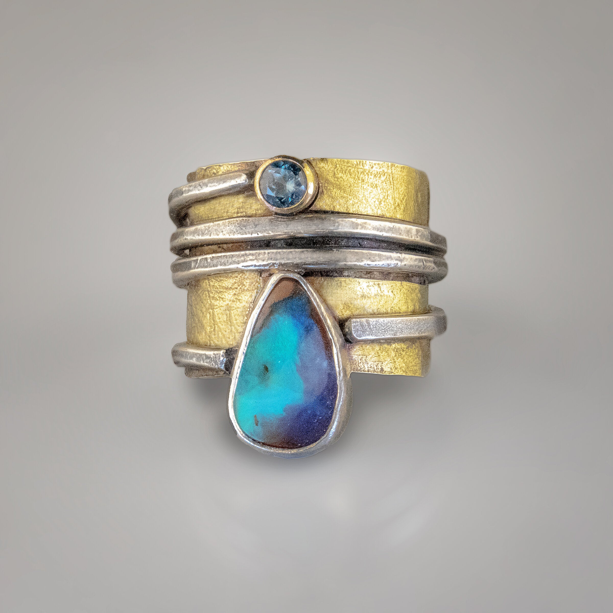 Australian Opal Wrapped Ring