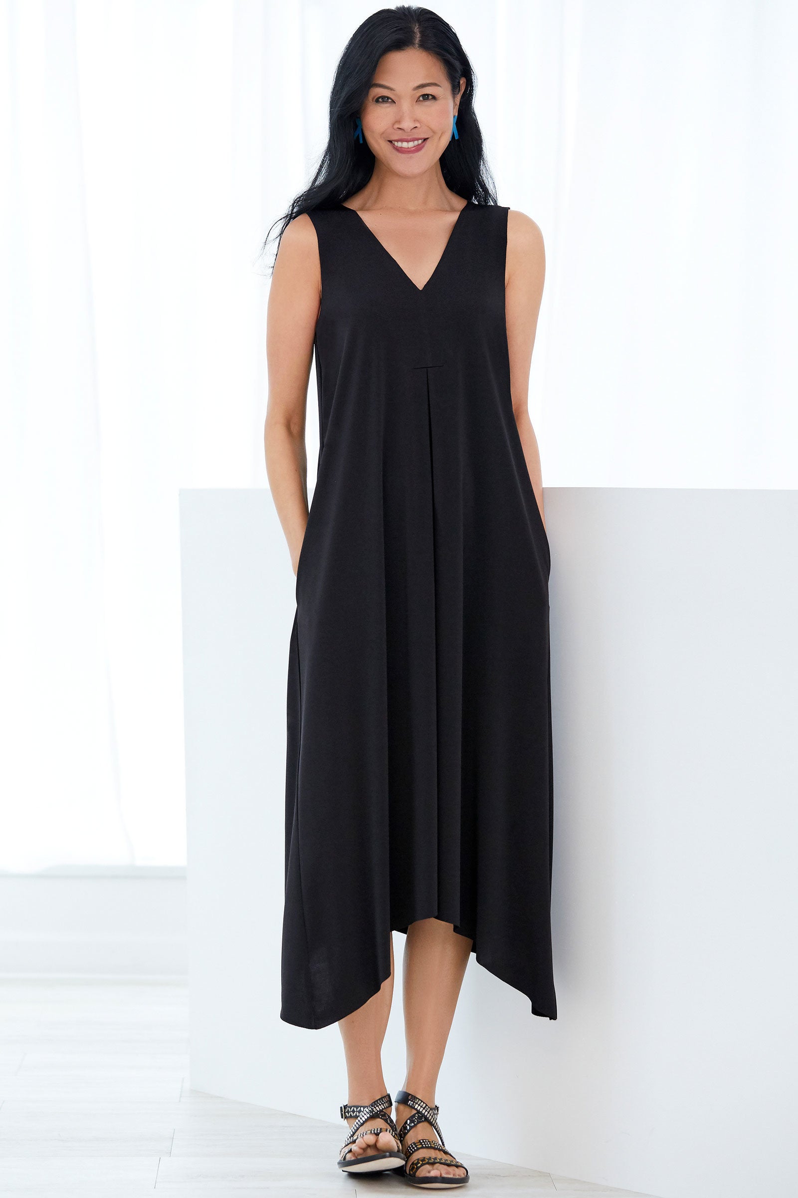 Double V-Neck Dress · Artful Home