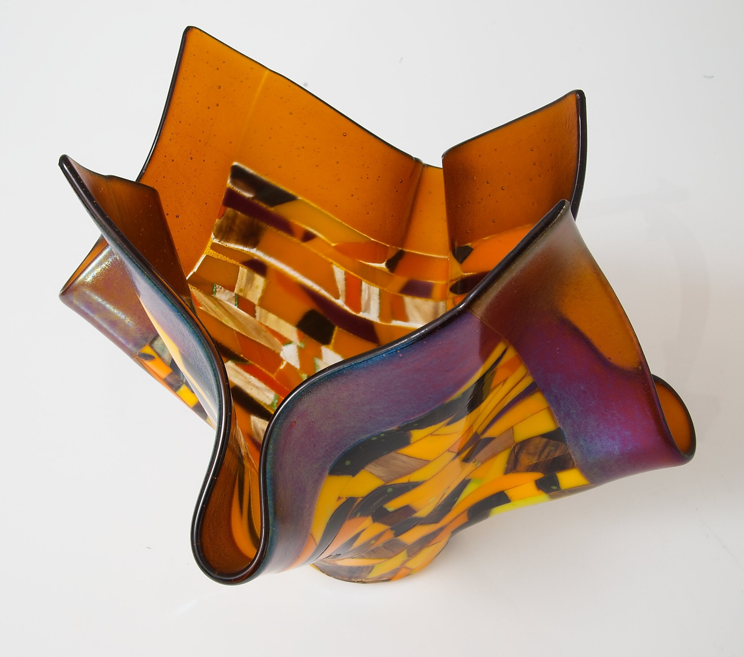 Striped Autumn Vessel
