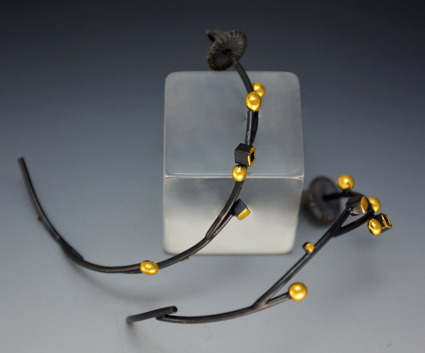 Dandelion Stems Hoop Earring