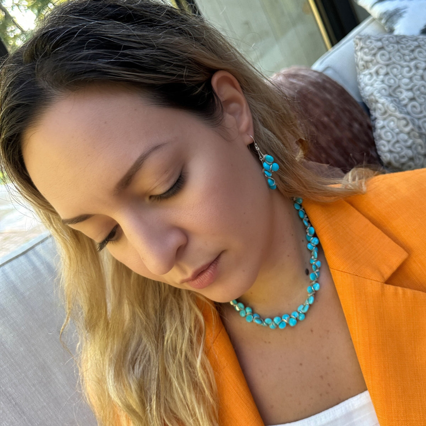 Sleeping Beauty Turquoise Earrings