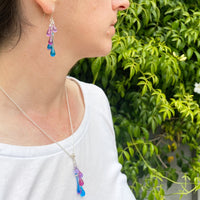 Morning Glory, shown with the Cascade Pendant