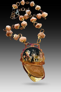 Ridge of Feathers Necklace