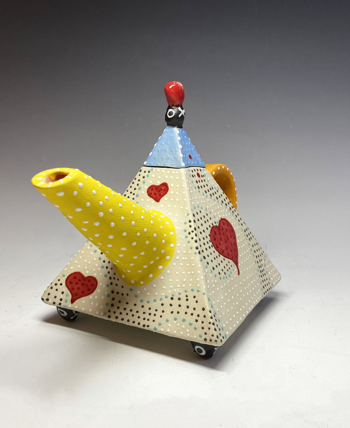 Ripple Heart Teapot