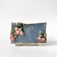 Cherries in Blue Box Vase