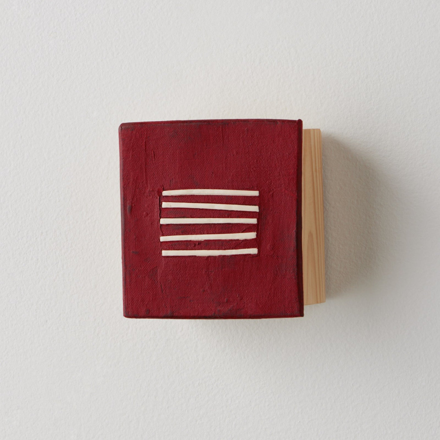 Red with White Lines
