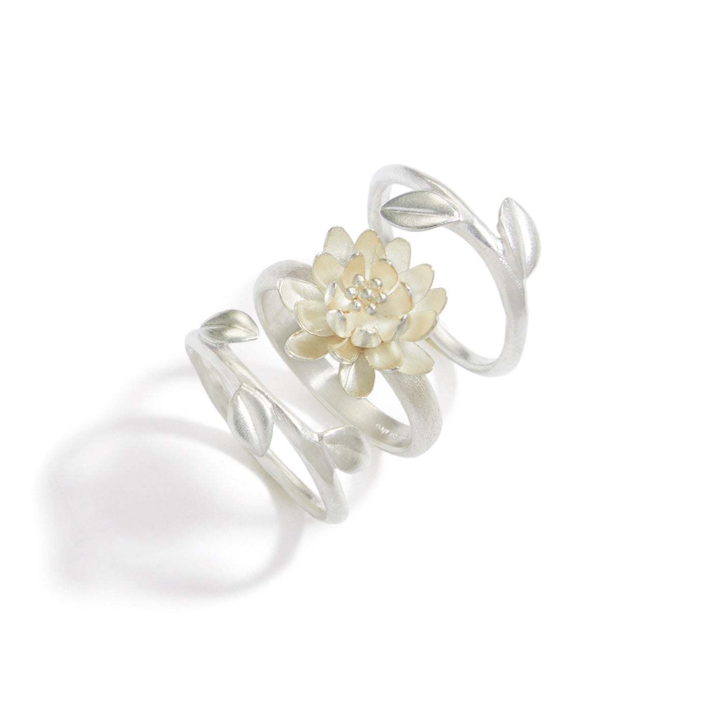 small, shown with the Leaf Ring Stacking Set
