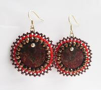 Red Creek Jasper Gemstone Earrings