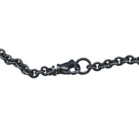 Oxidized Silver Chain with Lobster Clasp