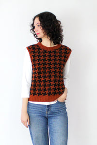 Houndstooth Sweater Vest