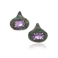 Zoisite & Amethyst Fig Earrings