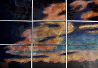 Misty Sunset in Nine Panels