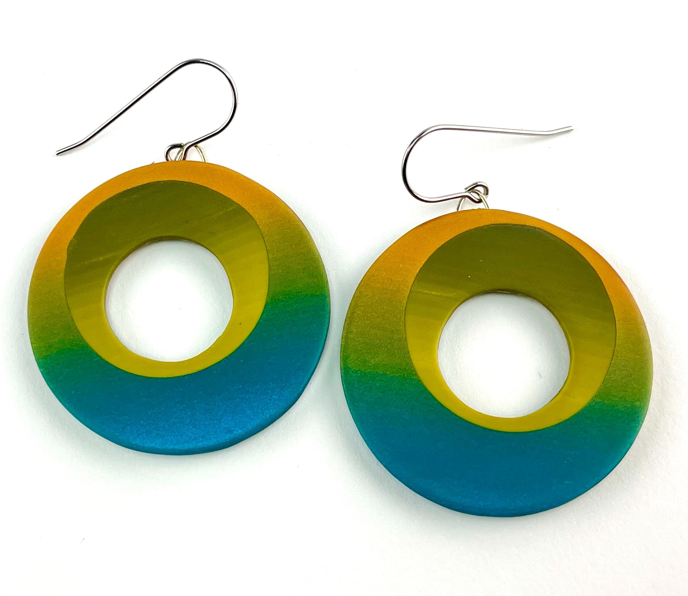 Teal and Gold, Large