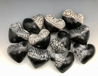 Raku Heart in Hand Rattles