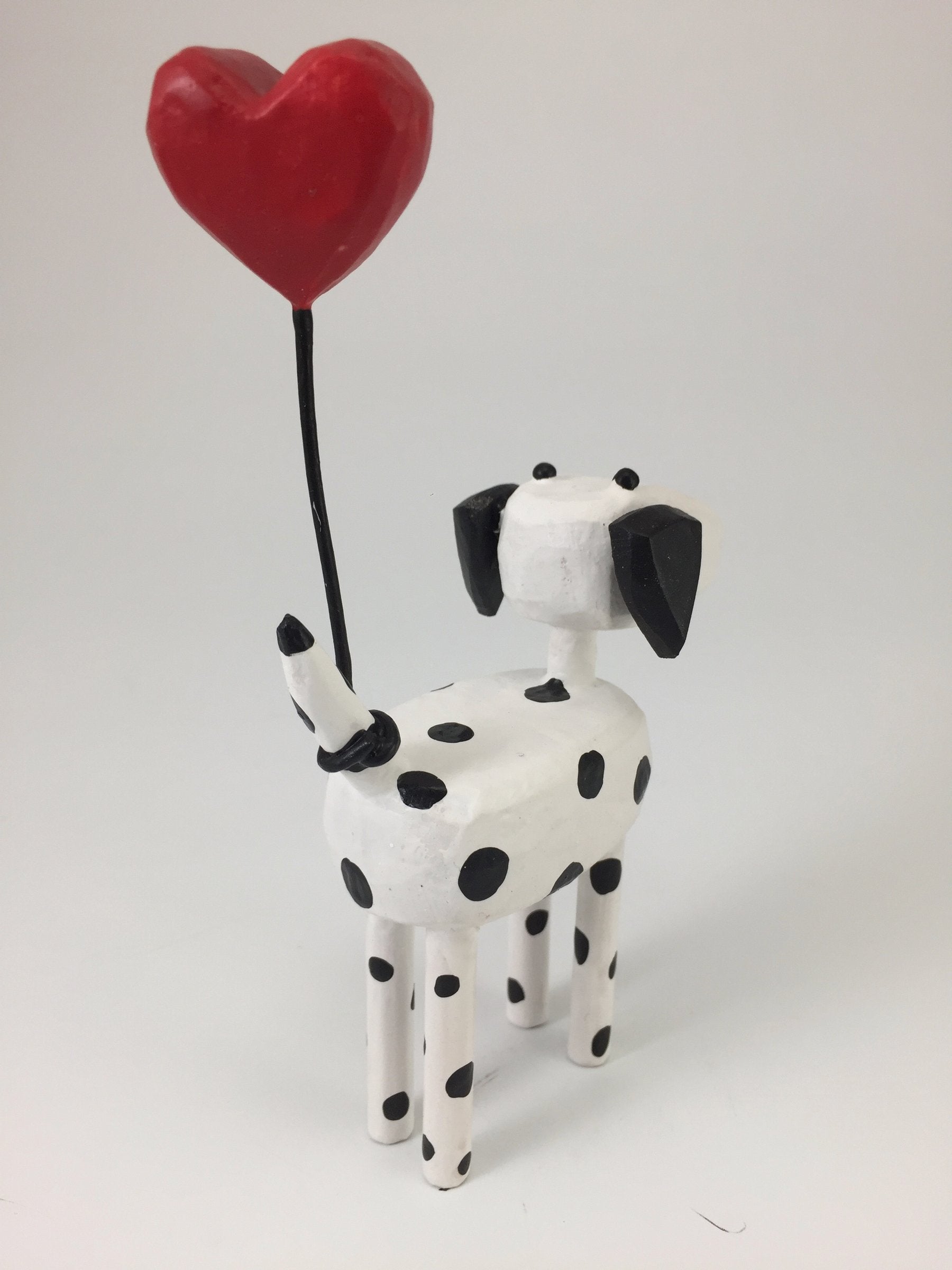 Dogs with Heart Balloons