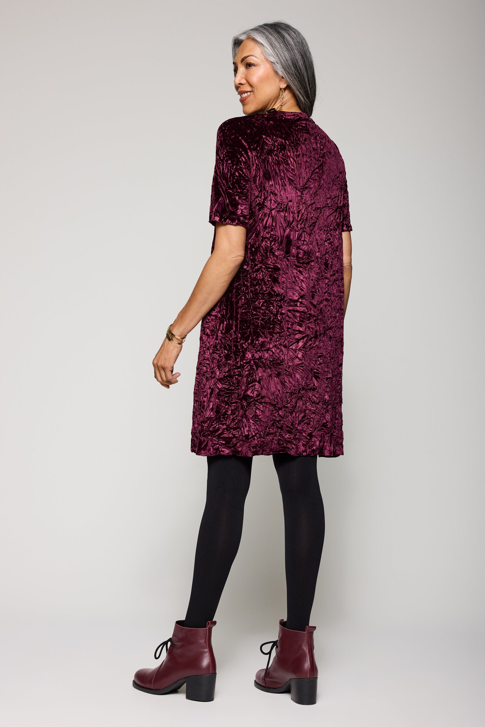 Crushed Velvet Clara Dress