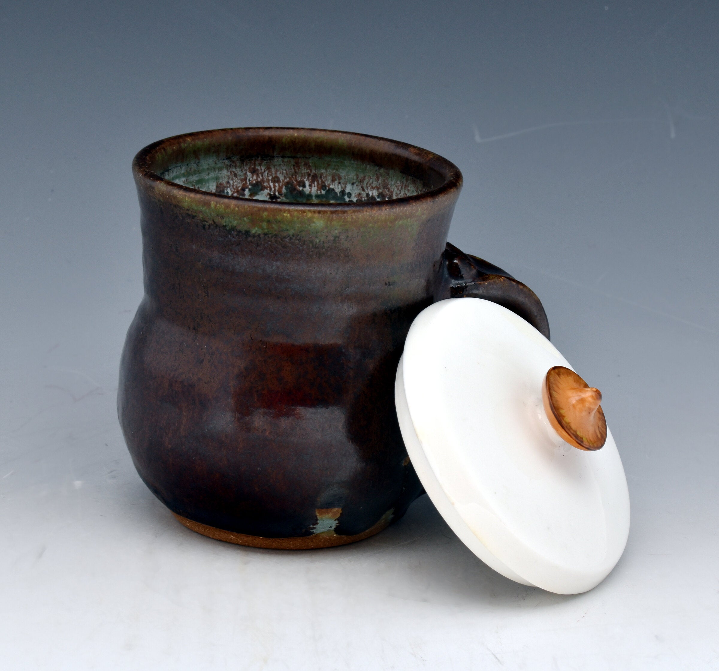Functional Stoneware Cup with Lid