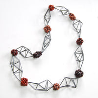 Trusses With Red Stone Beads Necklace