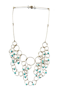Turquoise & Gold Cable