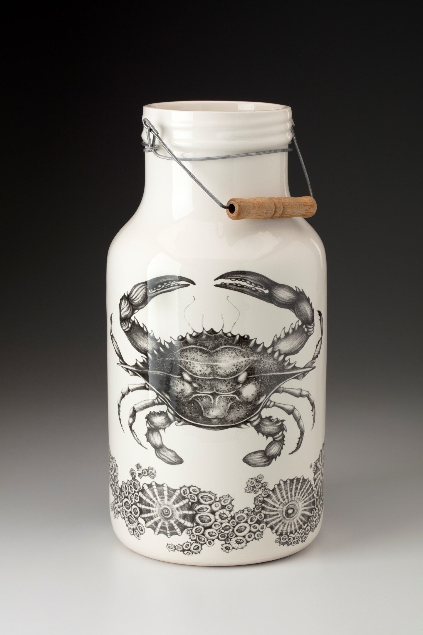 Jug with Handle: Blue Crab