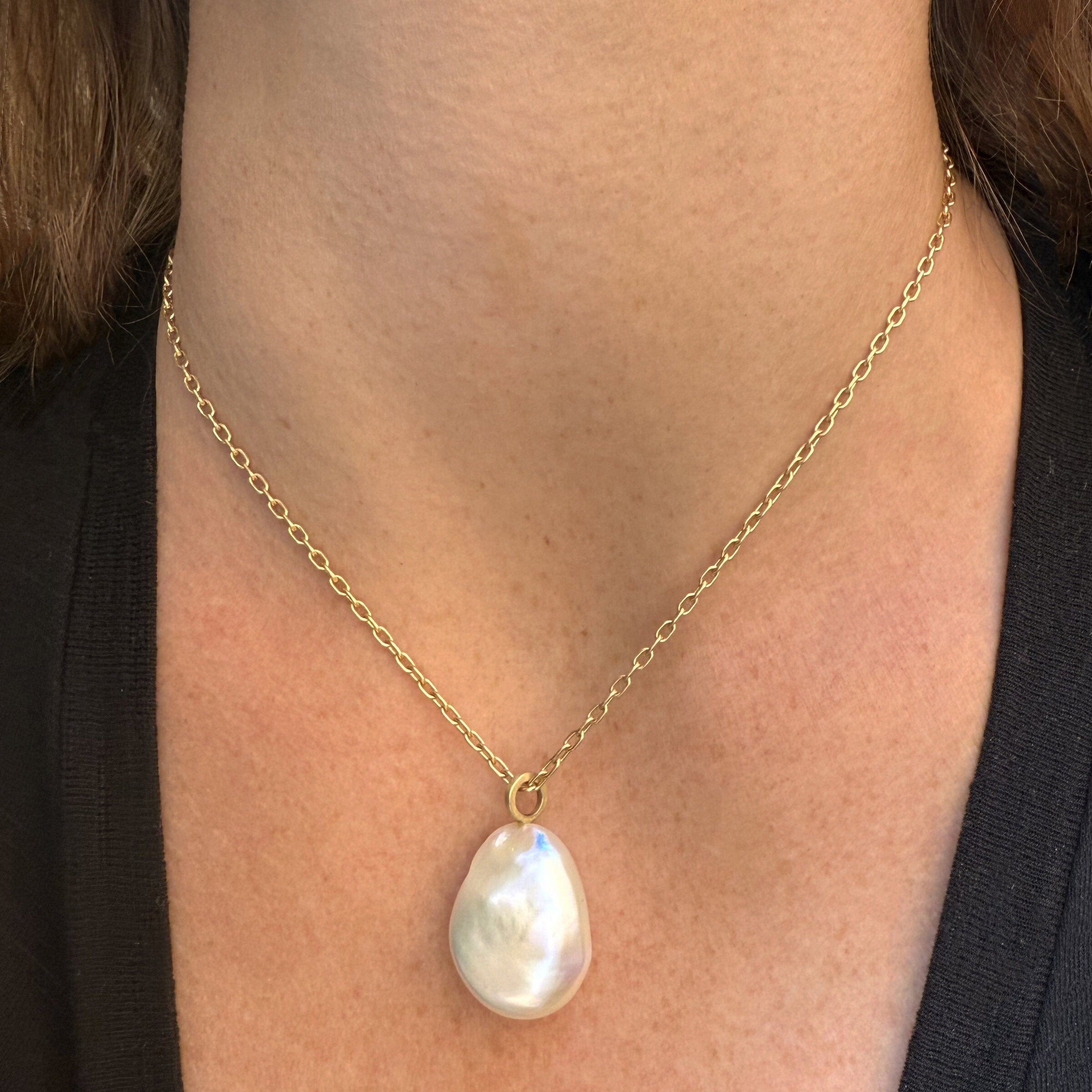Baroque Pearl Drop Pendant