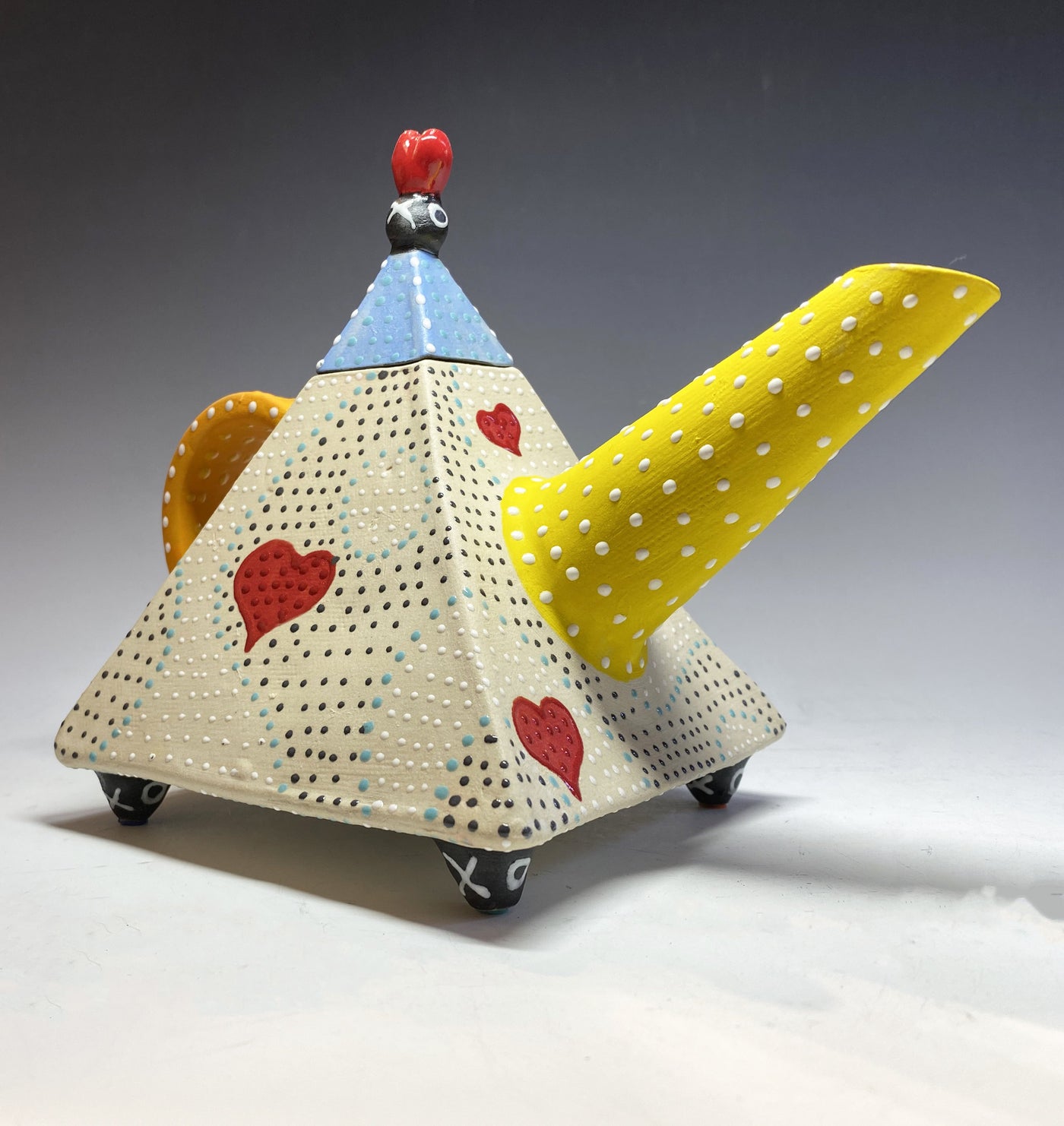 Ripple Heart Teapot