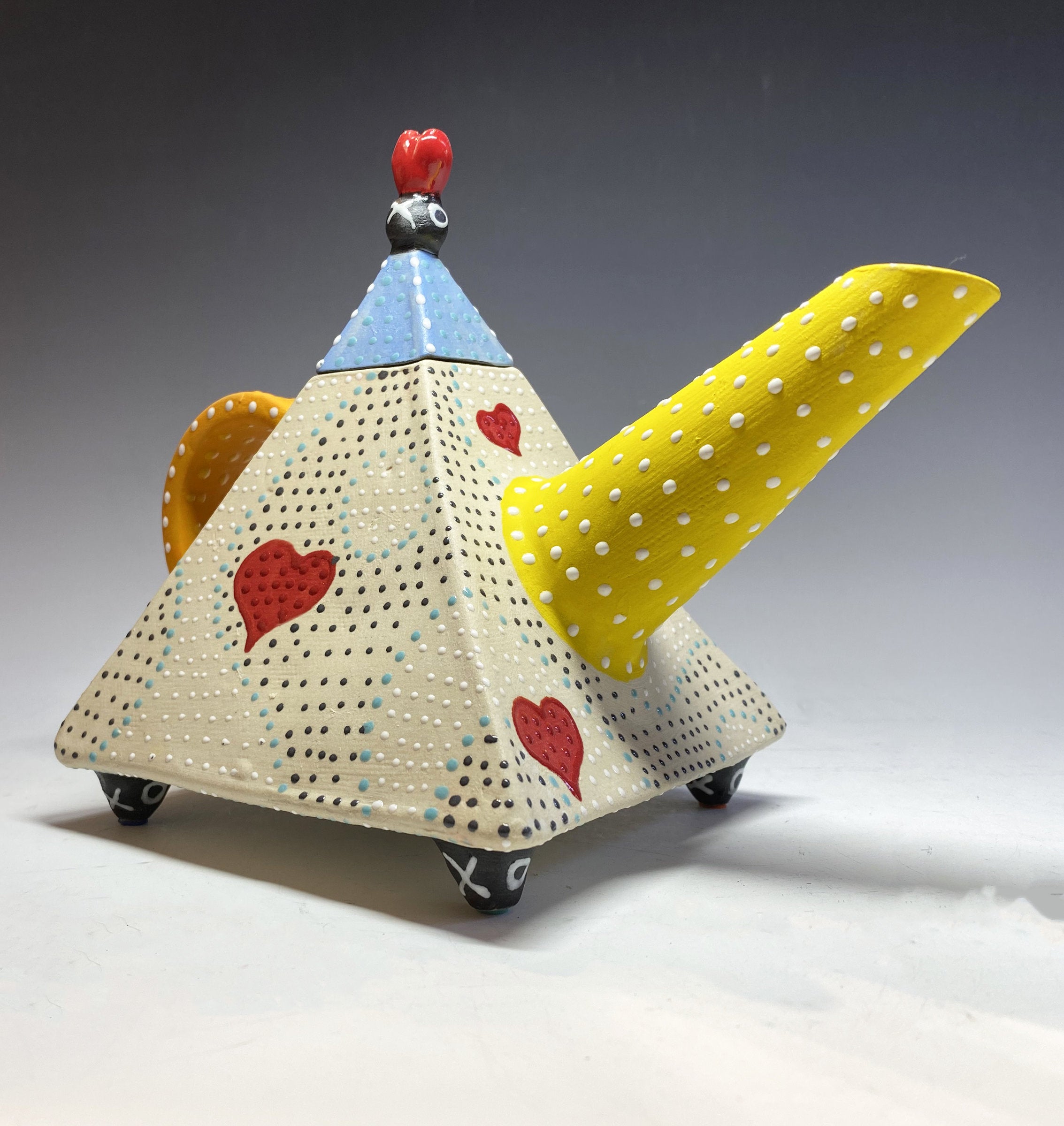 Ripple Heart Teapot