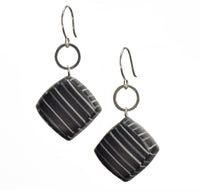 Black with gray stripes