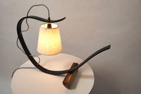 Bent Table Lamp in Ebonized Oak