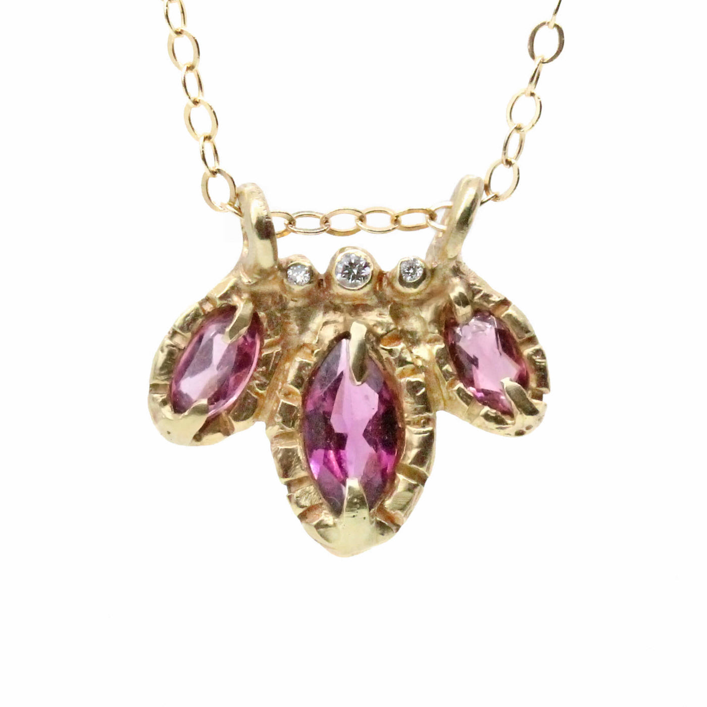 Garnet Bloom Pendant