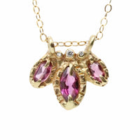 Garnet Bloom Pendant