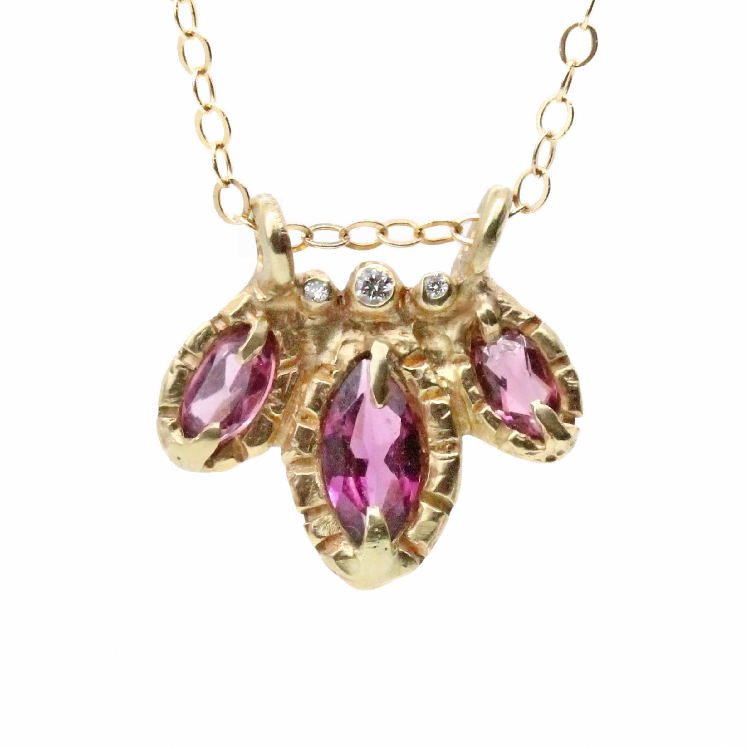 Garnet Bloom Pendant