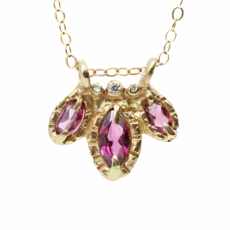 Garnet Bloom Pendant