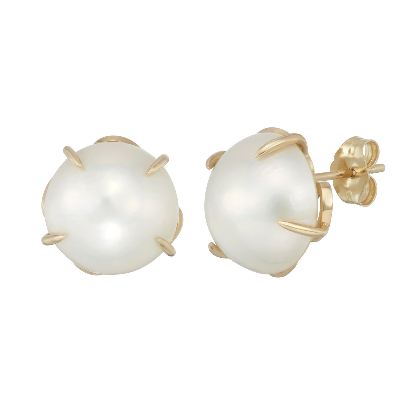 Petal Pearl Stud Earrings