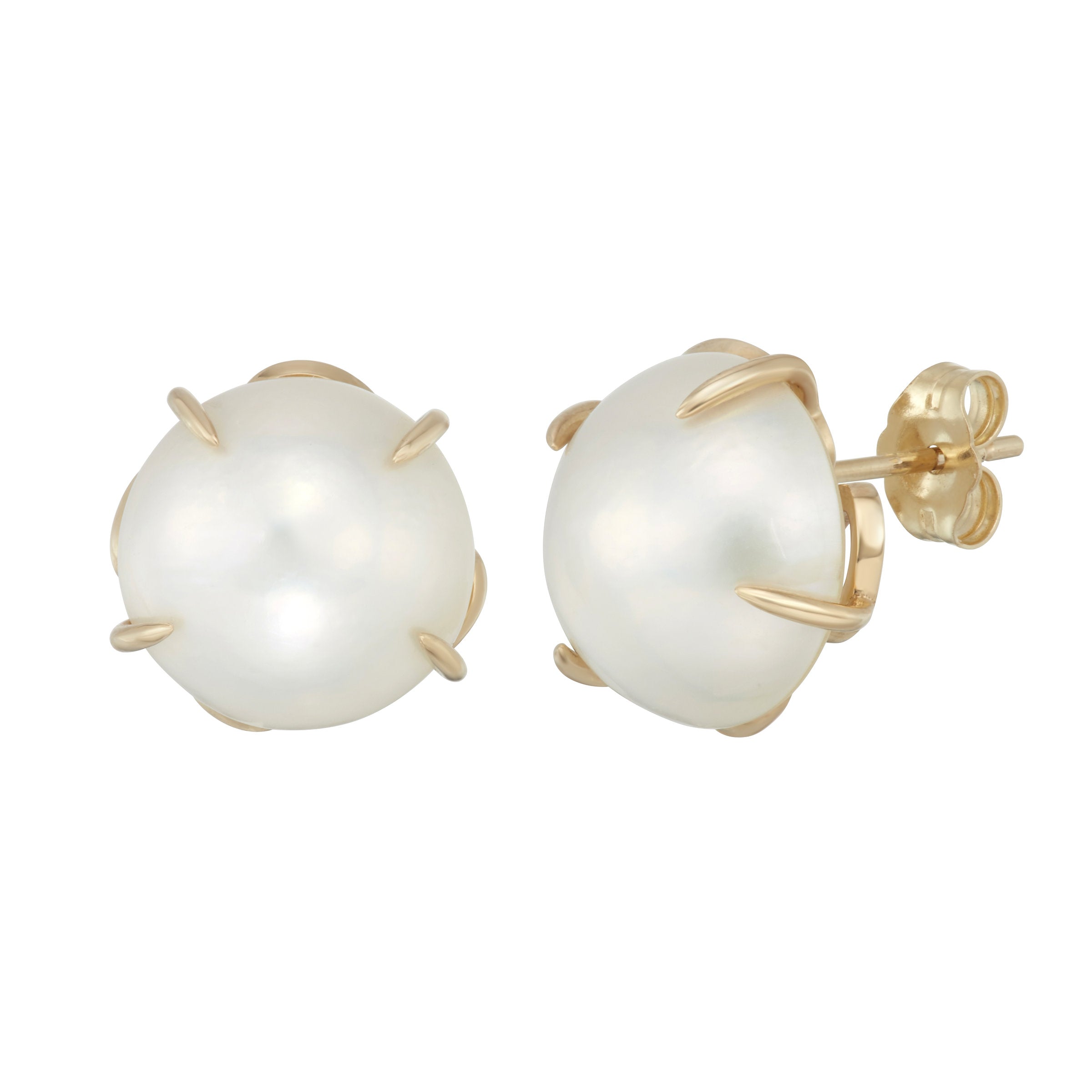 Petal Pearl Stud Earrings