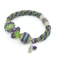 Apple Green & Lavender Bracelet