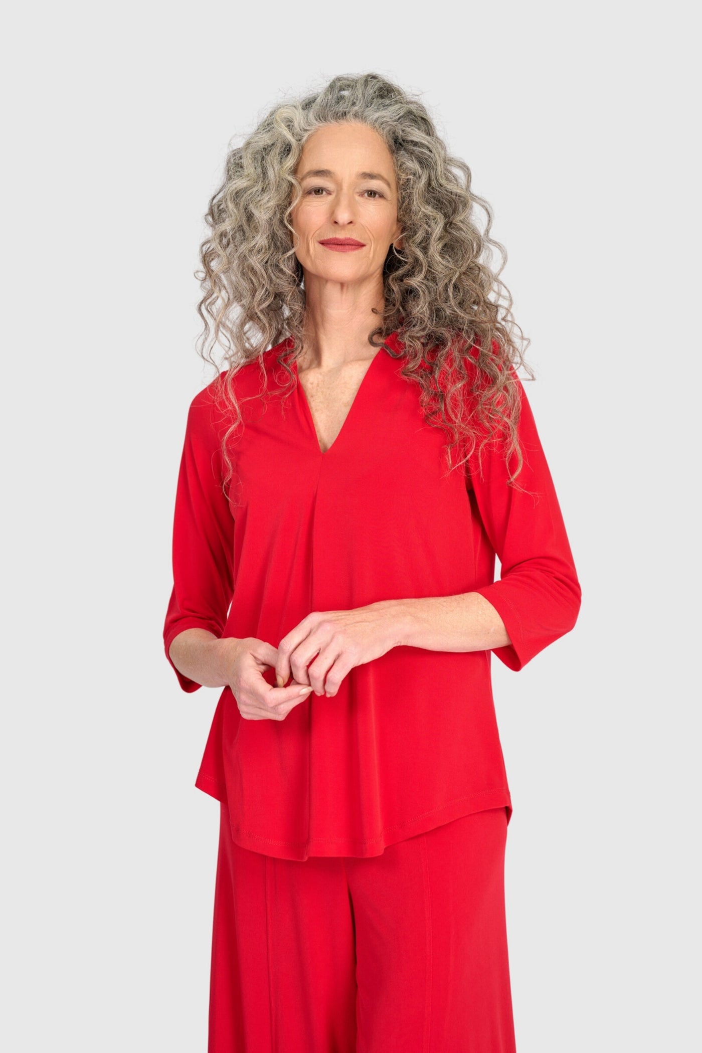 Essential Slinky V-neck Top