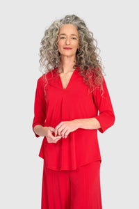 Essential Slinky V-neck Top