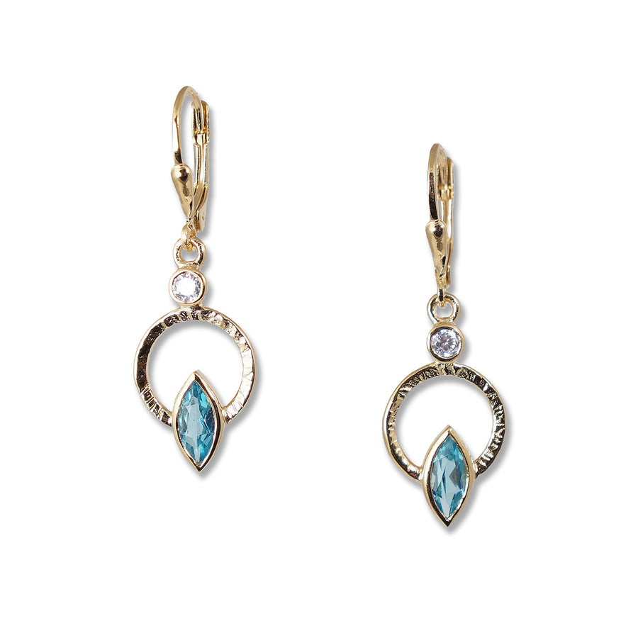 blue topaz and white sapphire