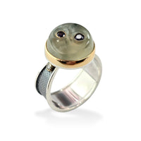 Sapphire Prehnite Ring