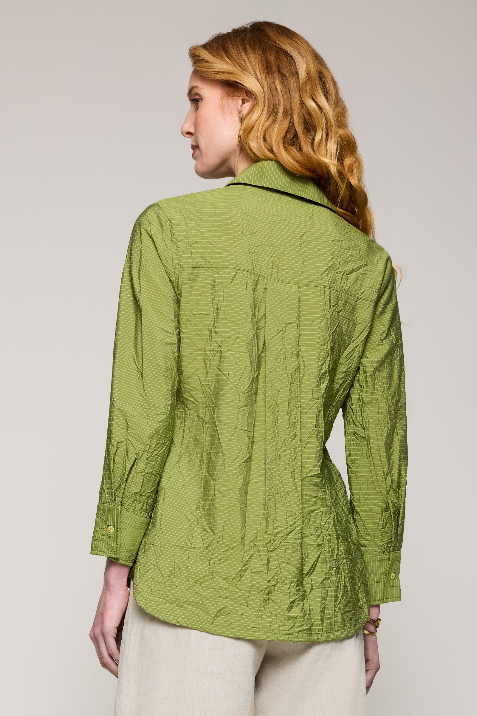 Olive Mini Stripe