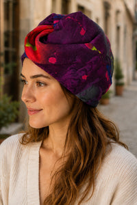 Hand-Painted Wool Hat