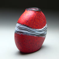 Red Strata Vase