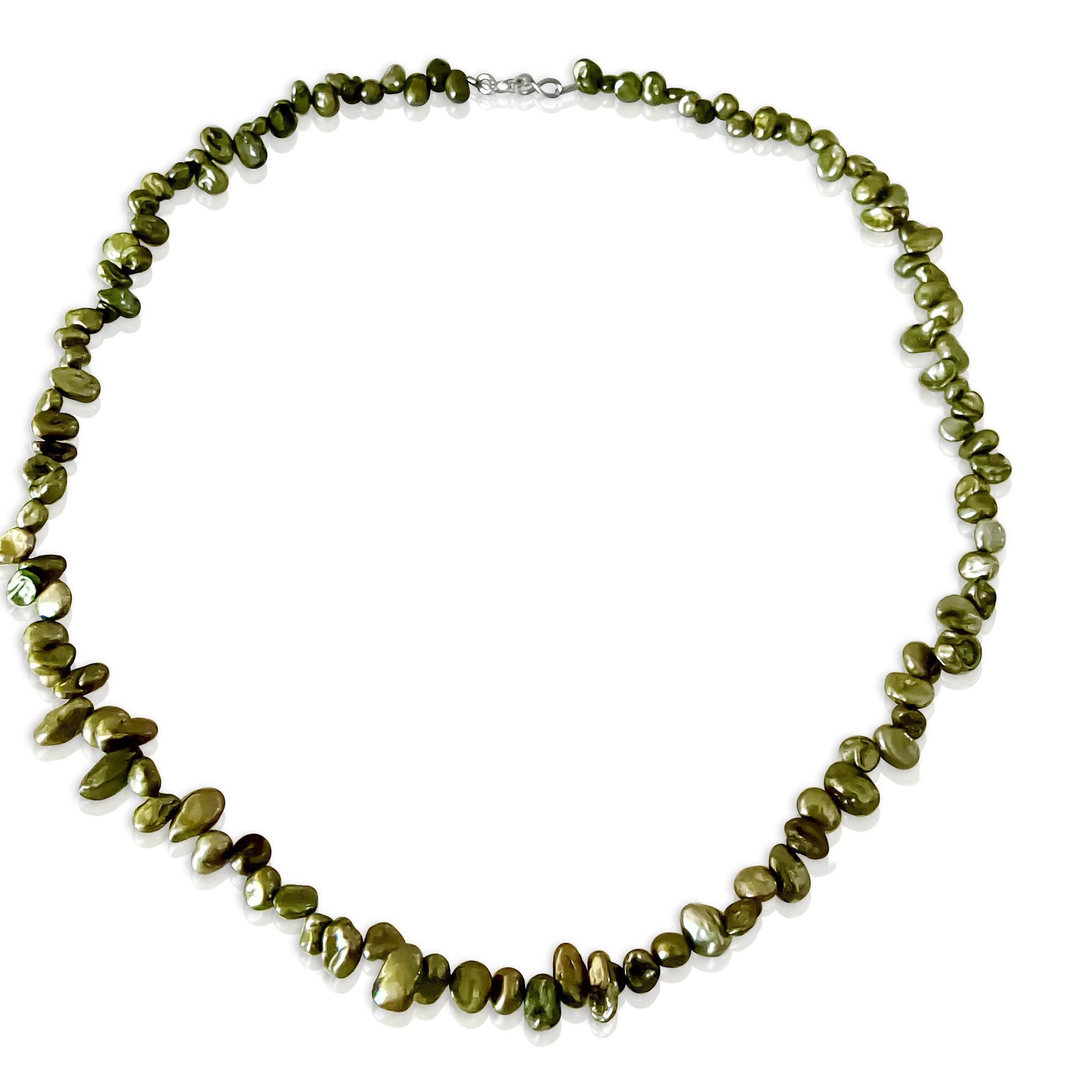 Short Rice Pearls Necklace